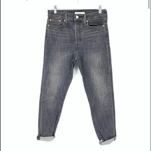 Levi's Size 29 Wedgie Skinny Jeans High Rise Gray